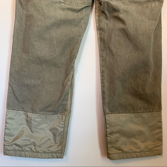 SOLD!  Columbia Brush Pants Mens 40 x 32 Green Tan Outdoor Hunting Field Work - Picture 10 of 13